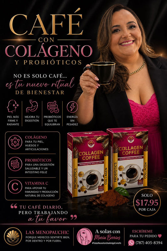 Café Con Colágeno y Probióticos